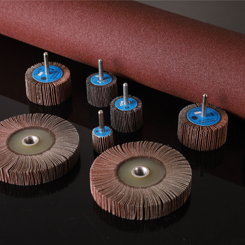 AX45 Roue à rabat tissu abrasif